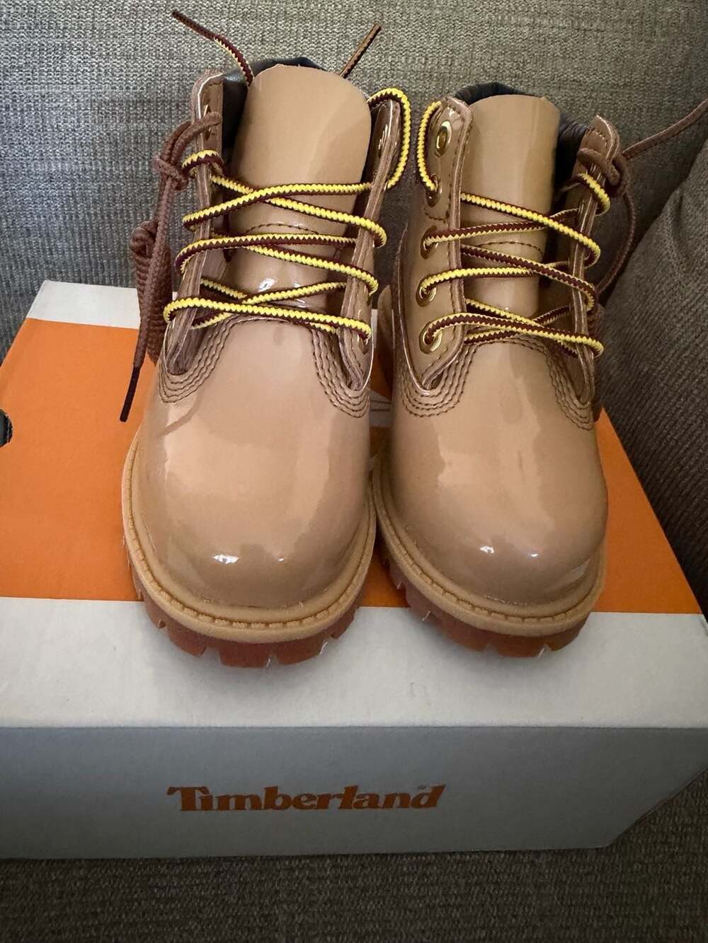 Timberland Toddler Size 8 Premium 6-Inch Waterproof Patent Boots